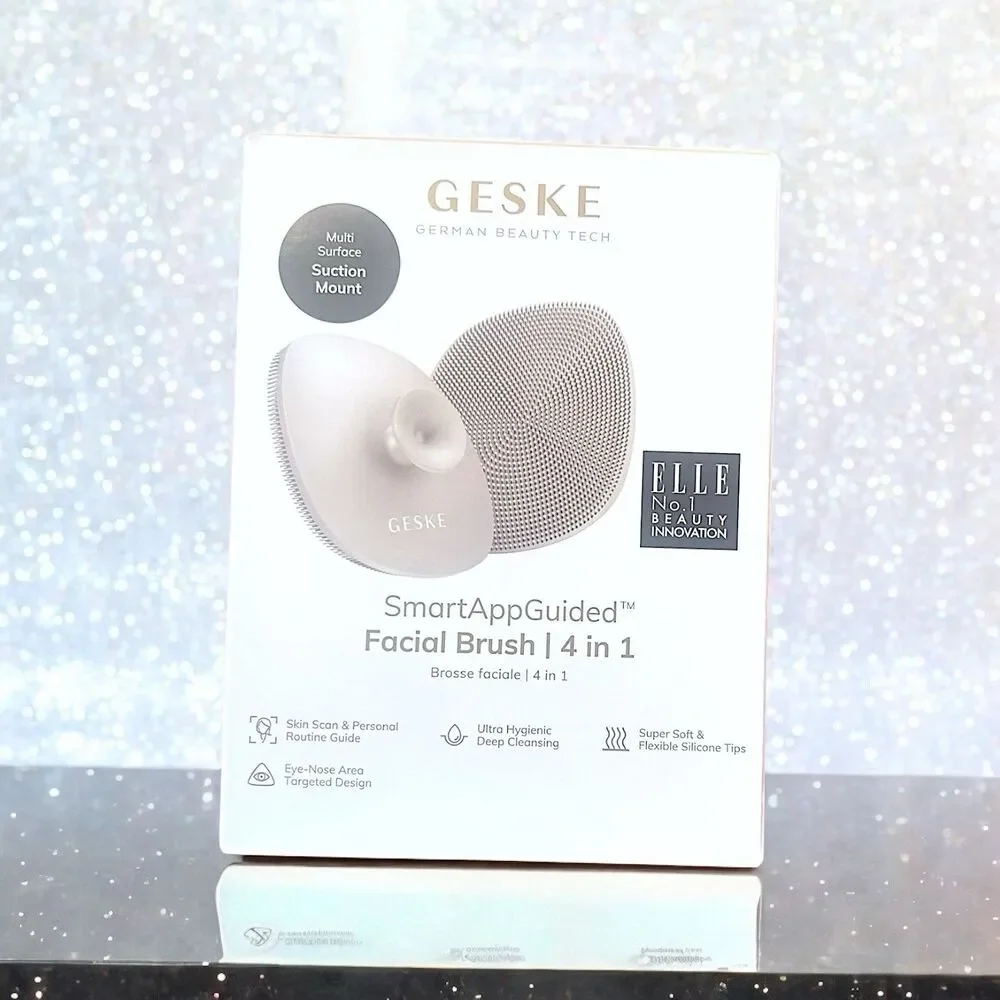 GESKE Facial Brush SmartAppGuided 4 in 1 Facial Brush in Starlight New in Box